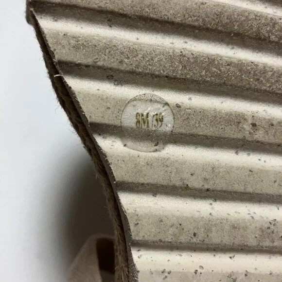 Lucky Brand Thimba Natural Sandals, Size 8, Women's Shoes, Ankle Wrap Espadrille - Picture 11 of 12